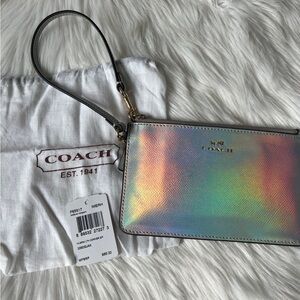 Coach hologram wristlet